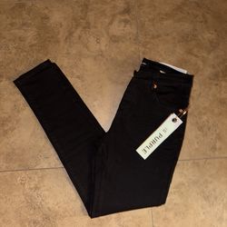 Black skinny purple jeans size 33