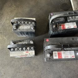 4 Car Battery No Good Parts Recycle 