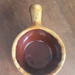 Vintage McCoy "brown drip" soup bowl 