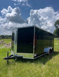 🦅Quality Cargo Trailer Brand 🆕 7x16 Ta Tandem Axle PLYCORE 0.080 🔥