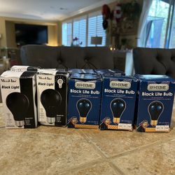 9 Black Light Bulbs $3 All