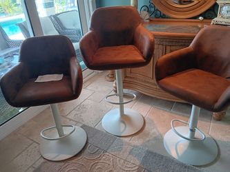 Beautiful Kitchen/Counter/Bar Chairs.  Moving, Must Sell.  Paid $300, Selling all three for $75
