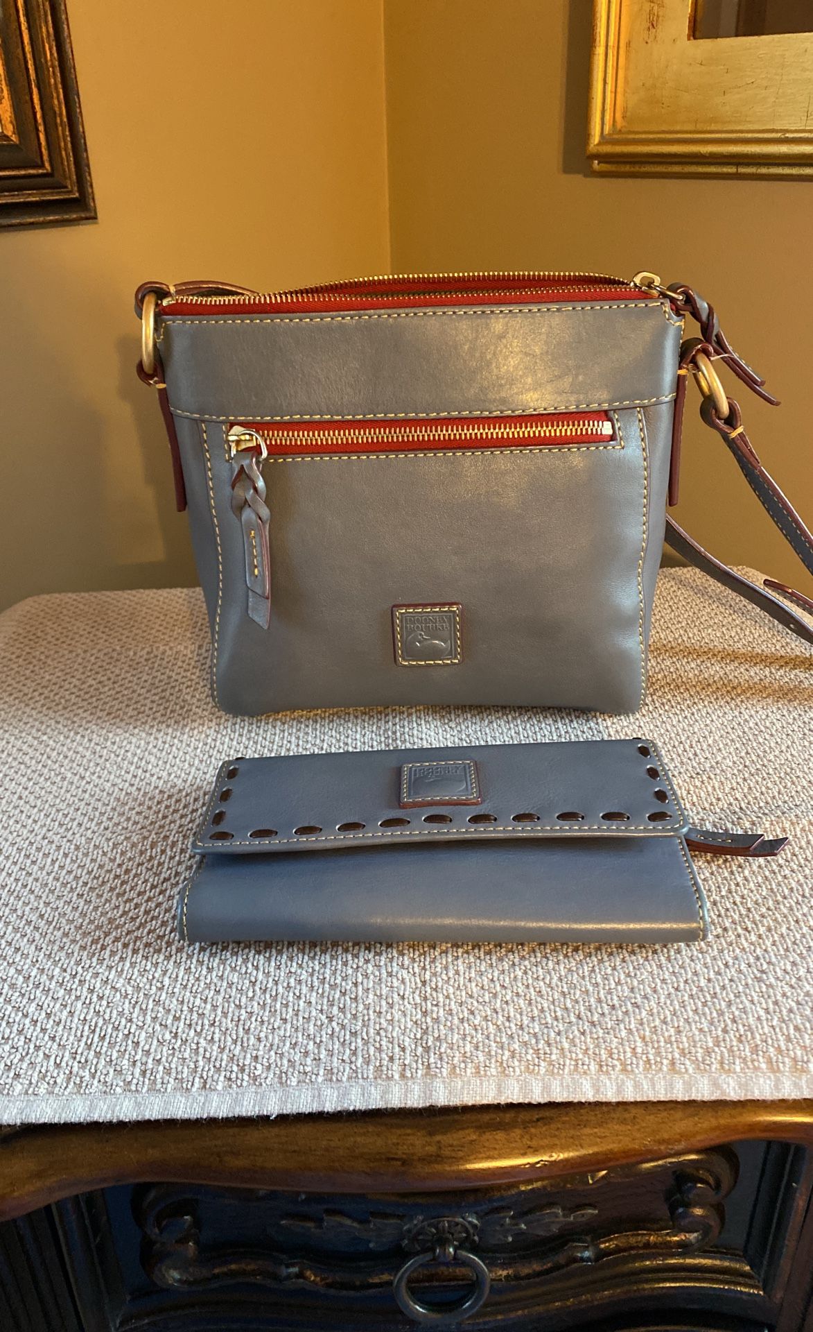 Dooney and Bourke Crossbody And Large Wallet