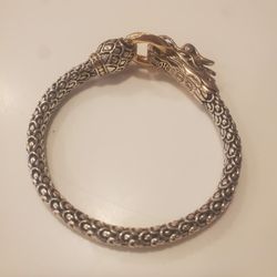 John Hardy Dragon Bracelet Sterling & Gold