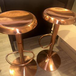 Rose Gold Bar Stools