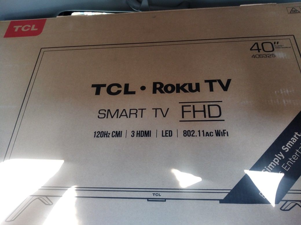 40" TCL Roku Smart TV
