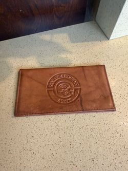 Vintage San Francisco 49ers leather checkbook case/wallet