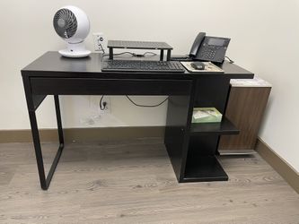 Black desk