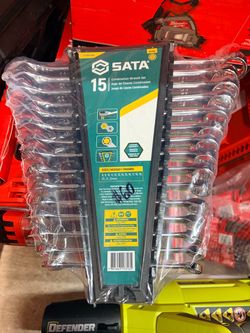SATA 15-Piece Metric Combination Wrench Set