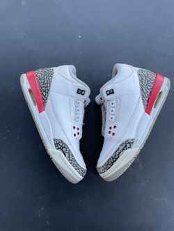 Jordans Retro 3 White With Red 