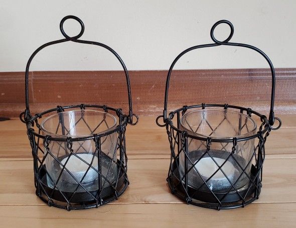Black Decorative Tealight/Votive Candle Holders Lot