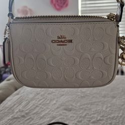 White coach mini purse NEW!