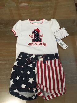 Baby 1st 4th of July outfit