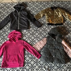 Toddler Girl Jacket’s Bundle Mk Size 5-6 Rest 6-6x