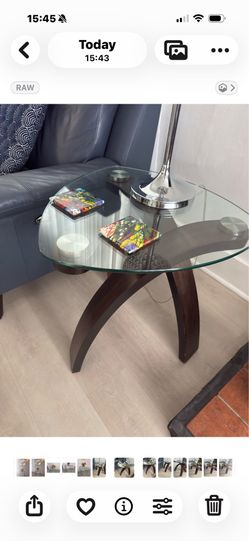 Glass Table Living Space, excellent condition.