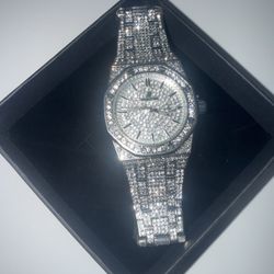 Diamond-set luxury watch