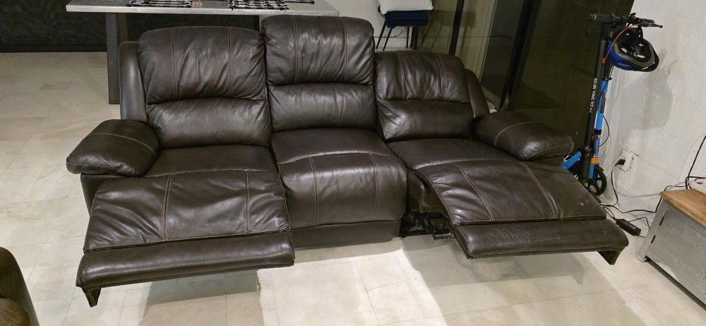 Brown Reclining Couch