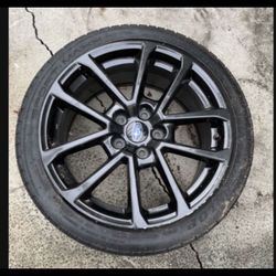 1 Only X 245/40r18 5x4.5 5x114.3 Stock Oem Enkei Subaru Wrx Impreza Crosstrek Outback Wheel Rim Good 80% Treads Tire!!