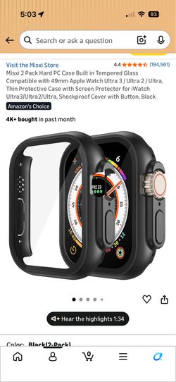 Watch cover