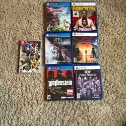 PlayStation 5 Switch and PlayStation 4 games