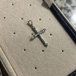 14k Diamond Cross Pendant