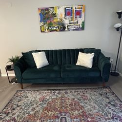 Green Velvet Couch