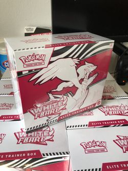 White Flare ETB Pokémon Cards 