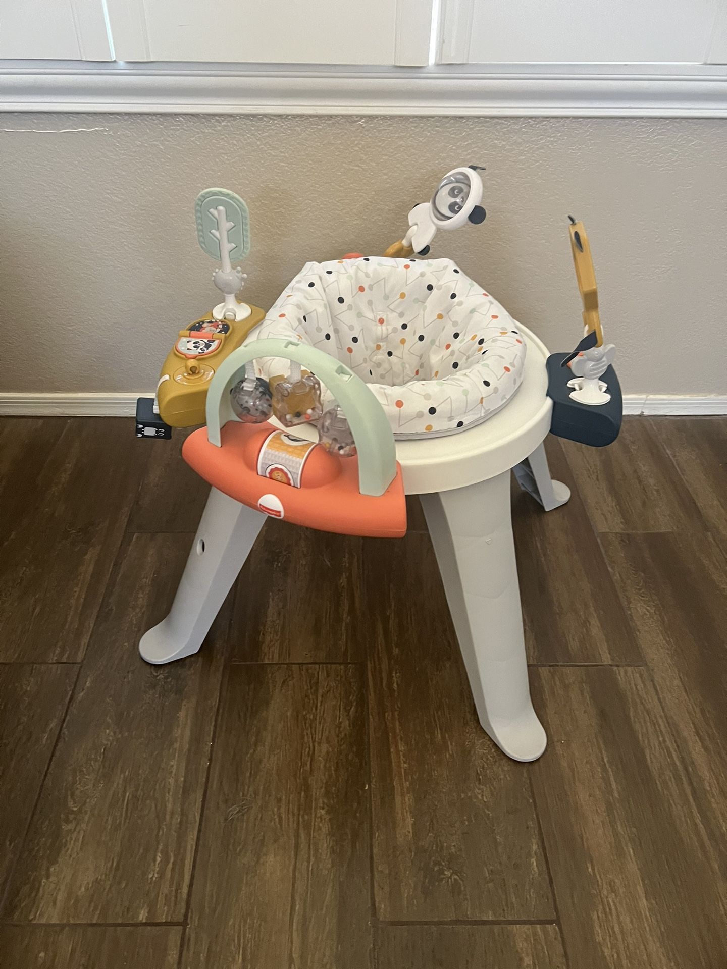 Fisher-Price Baby to Toddler Toy 3-in-1 Spin & Sort Activity Center and Play Table with 10+ Activities, Happy Dots