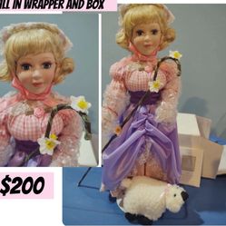 Porcelain little Bo peep doll