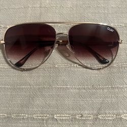 Quay High Key Gold frame Sunglasses