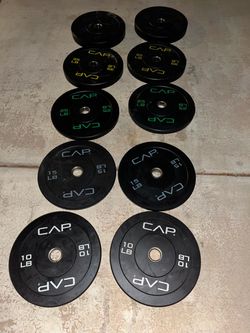 260lb Olympic bumper plate set weights