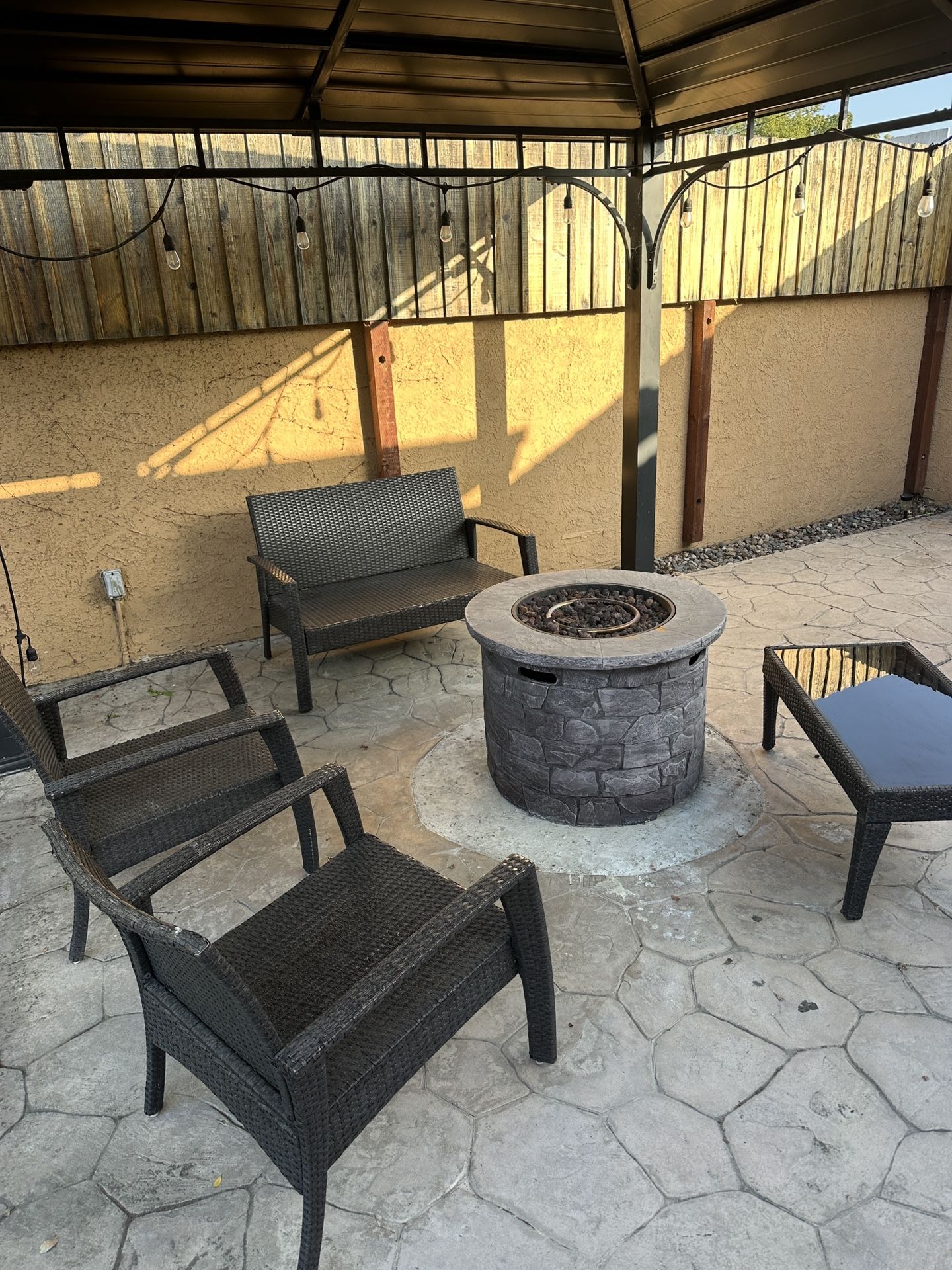 4 Pieces Patio Furniture Set 