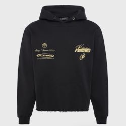 Homme Femme Playboy Hoodie Black/Yellow New