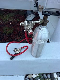5 lb CO2 Aluminum Tank with Regulator, Gauge & Hose
