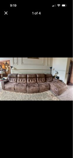 Canyon Brown reclining modular sectional
