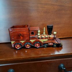 Vintage Wooden Train Model