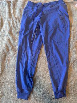 MedCouture Blue Jogger Scrub Pants, scrub shirt, Greys Anatomy navy blue scrubs