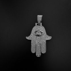 Hamza Iced Out Pendant