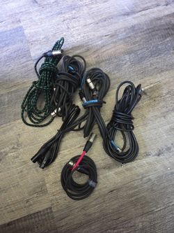 LOT OF 6  XLR 4 Pin Power Extension Cable  Neutrik Arri