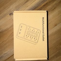 AICODE Multi Plug Outlet Extender, 6 Surge Polycarbonate Wall White 