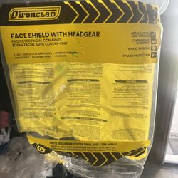 Ironclad Yellow Face Shield with Headgear