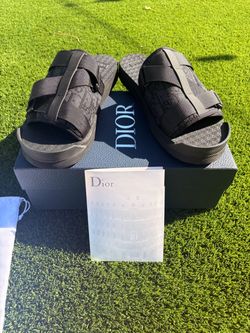 black mens slides