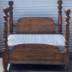Queen Size Bed with Mattress Set