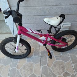 Girls Pink/white Bike