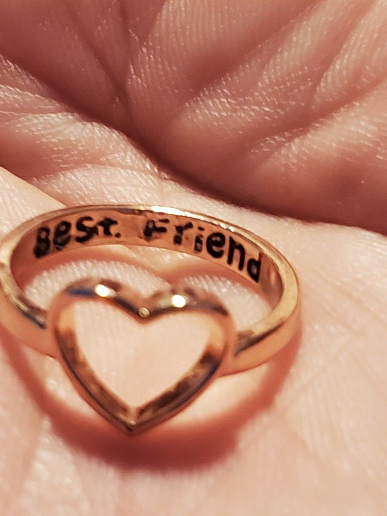 Best Friend  Heart ❤️  Ring Size 8