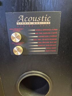 Acoustic Studio Monitor Series 3311 Speaker