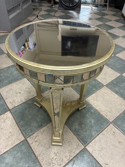Gold Mirrored Side Table Or Coffee Table