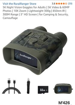 5K Night Vision Goggles 60MP Photos & 300M Range.(M'426)