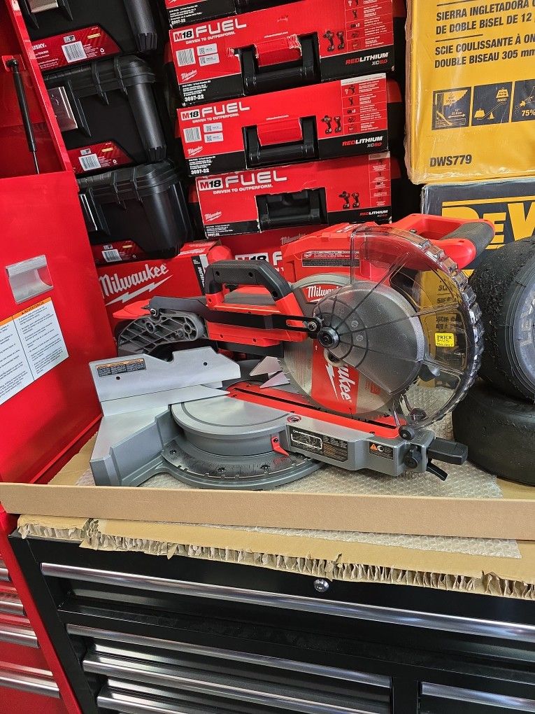 Milwaukee M18 10in Dual Bevel Compound Sliding Mitersaw TOOL ONLY For Price, New, Financing Available