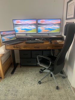 Standing Desk and Chair